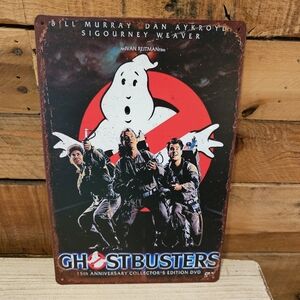 "Ghostbusters" tin sign 7-3/4" x 11-3/4"
